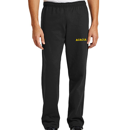 Acacia Lettered Sweatpants (open bottom)