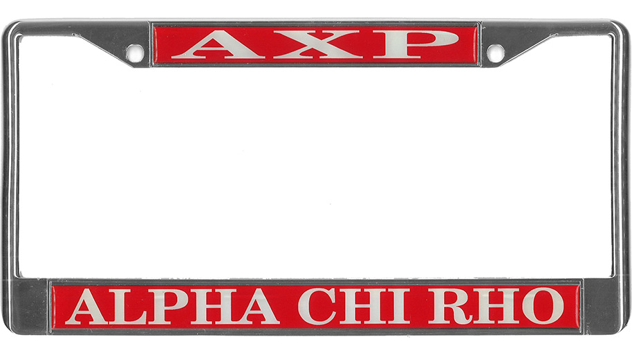 Alpha Chi Rho License Plate Frame