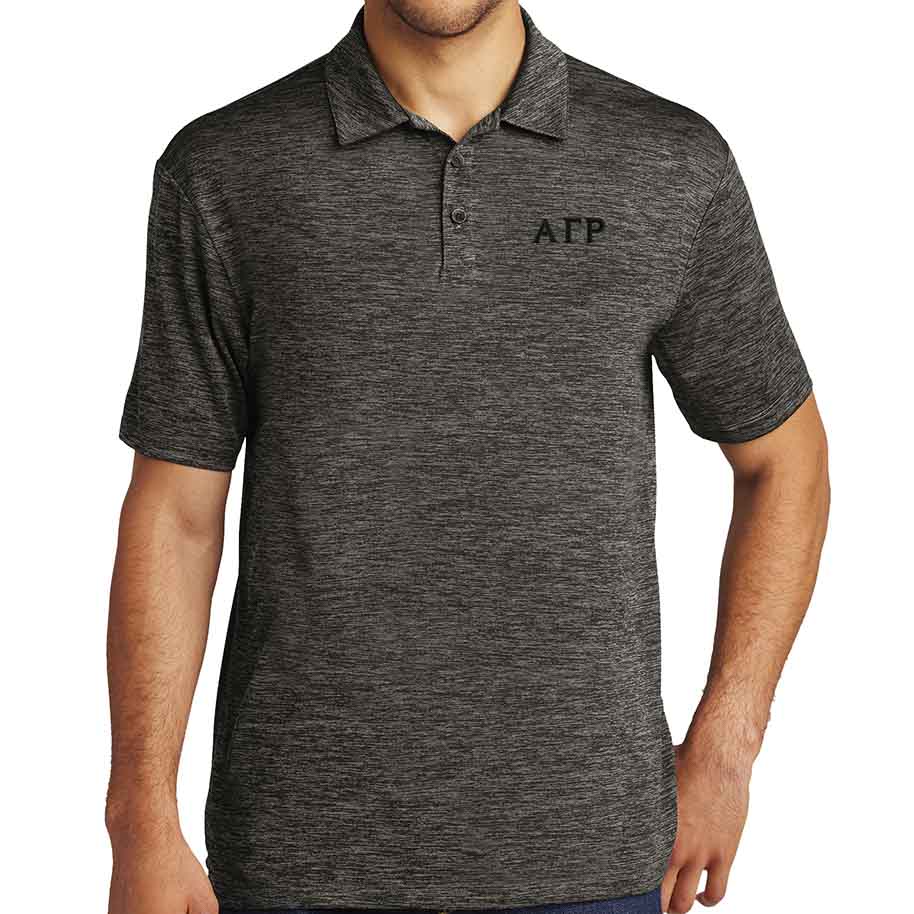 Alpha Gamma Rho Electric Heather Polo