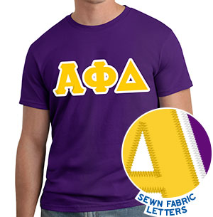 Alpha Phi Delta Lettered T-Shirt (short sleeve)