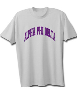 Alpha Phi Delta Arc T-Shirt (short sleeve)