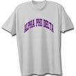 Alpha Phi Delta Arc T-Shirt (short sleeve)