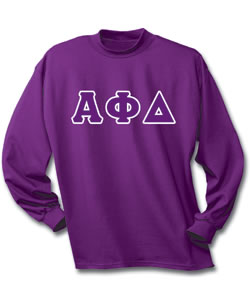 Alpha Phi Delta Lettered T-Shirt (long sleeve)