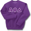 Alpha Phi Delta Lettered Sweatshirt (crew neck)
