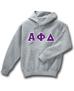 Alpha Phi Delta Lettered Sweatshirt (hooded)