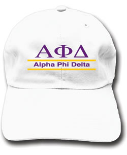 Alpha Phi Delta Two Line Hat