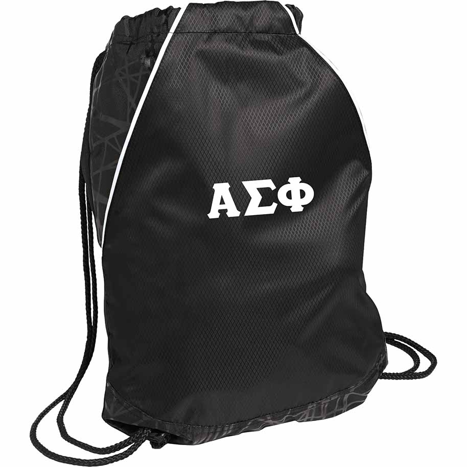 Alpha Sigma Phi Lettered Cinch Pack