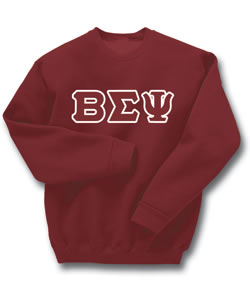 Beta Sigma Psi Lettered Sweatshirt (crew neck)