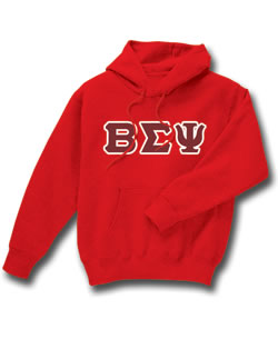 Beta Sigma Psi Lettered Sweatshirt (hooded)