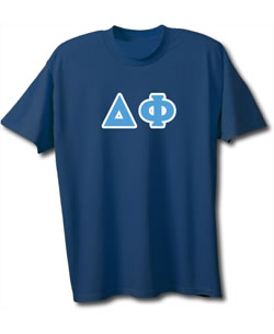 Delta Phi Lettered T-Shirt (short sleeve)
