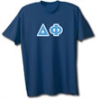 Delta Phi Lettered T-Shirt (short sleeve)