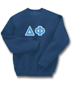 Delta Phi Lettered Sweatshirt (crew neck)
