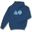 Delta Phi Lettered Sweatshirt (hooded)
