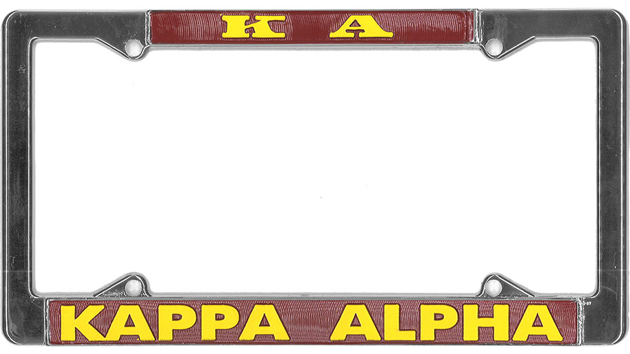 Kappa Alpha License Plate Frame