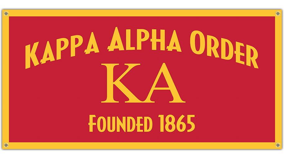 Kappa Alpha Felt Banner