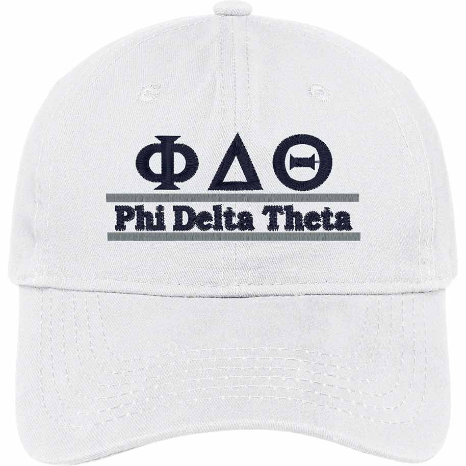 Phi Delta Theta Two Line Hat