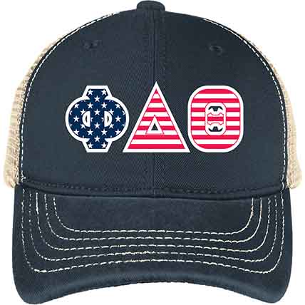 Phi Delta Theta Patriot Soft Mesh Back Cap