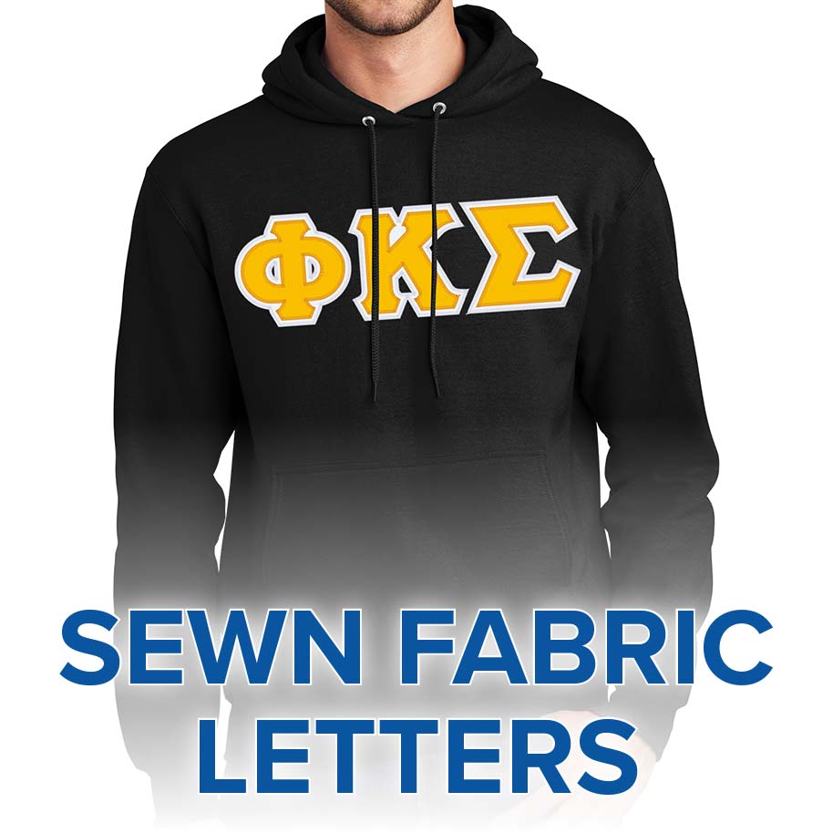 Phi Kappa Sigma Lettered Sweatshirt (hooded)