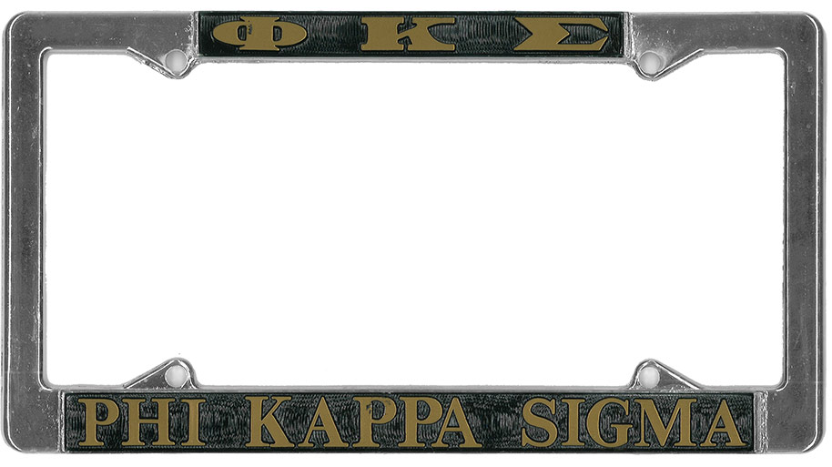 Phi Kappa Sigma License Plate Frame