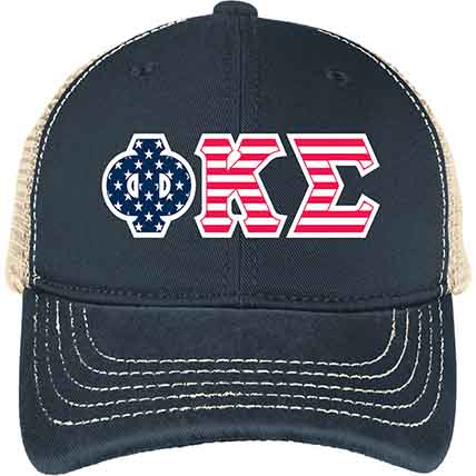 Phi Kappa Sigma Patriot Soft Mesh Back Cap