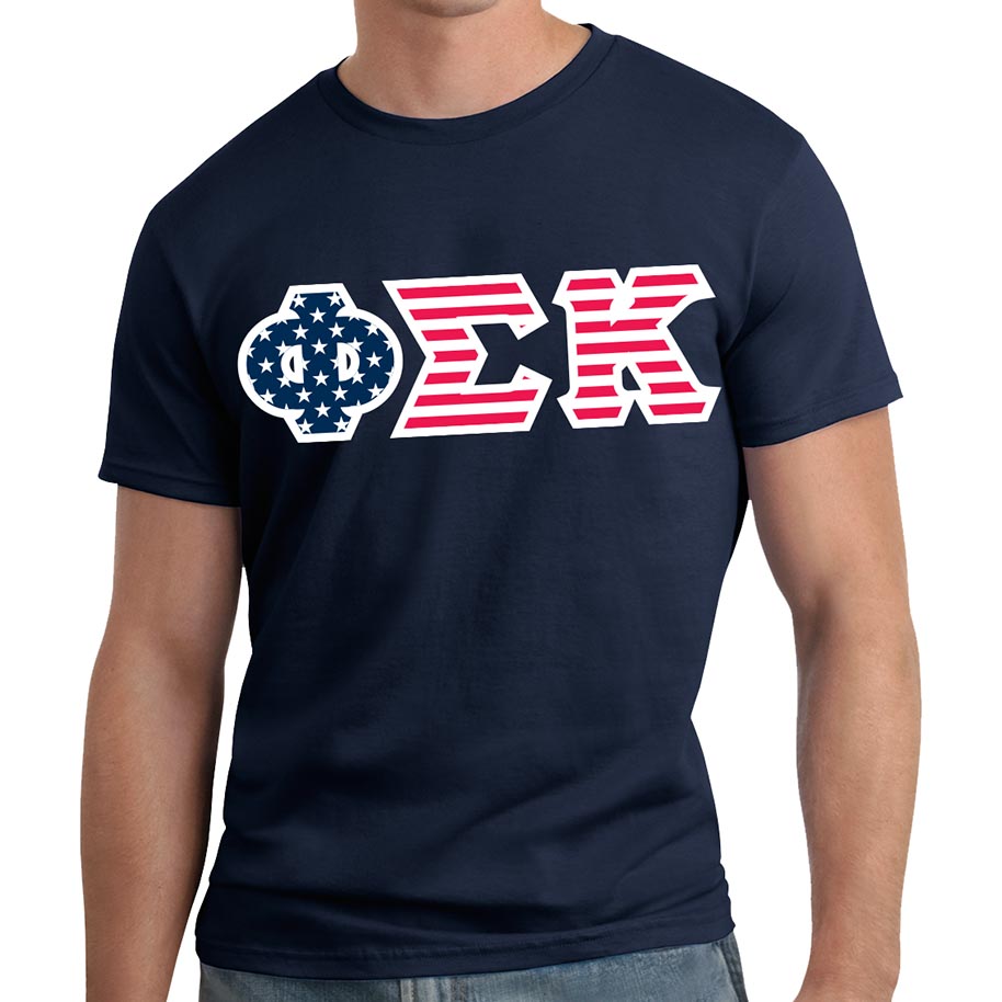 Phi Sigma Kappa Patriot Lettered T-shirt