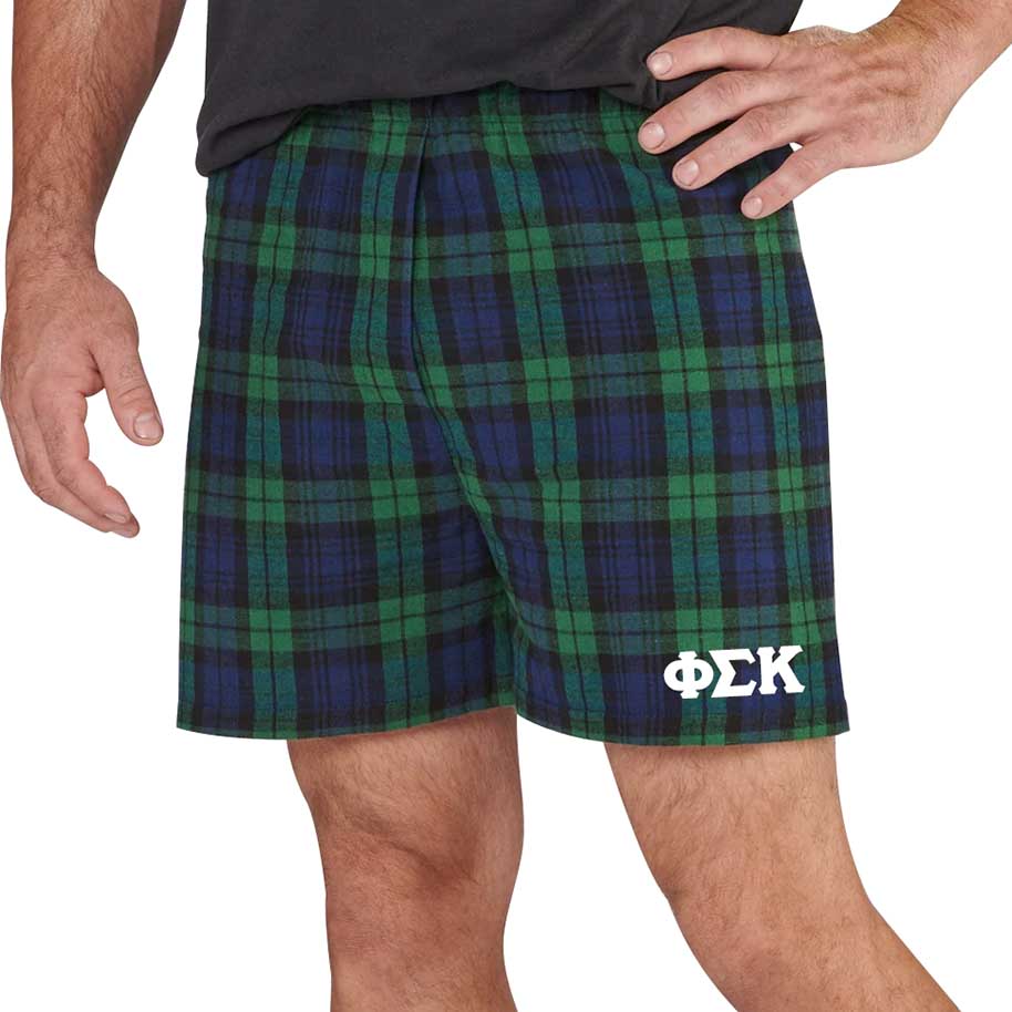 Phi Sigma Kappa Plaid Boxers