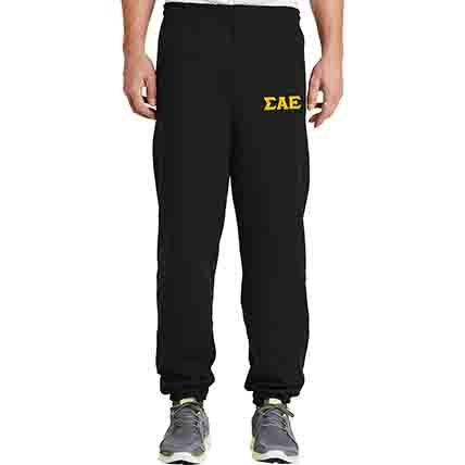 Sigma Alpha Epsilon Lettered Sweatpants (elastic bottom)
