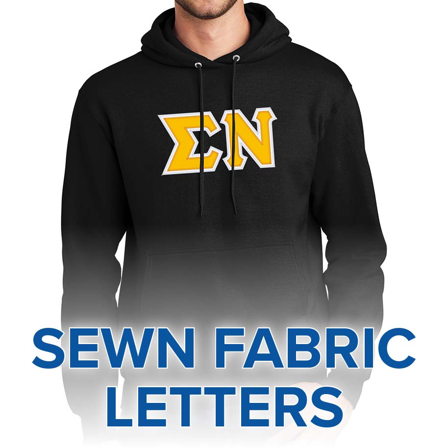 Sigma Nu Lettered Sweatshirt (hooded)