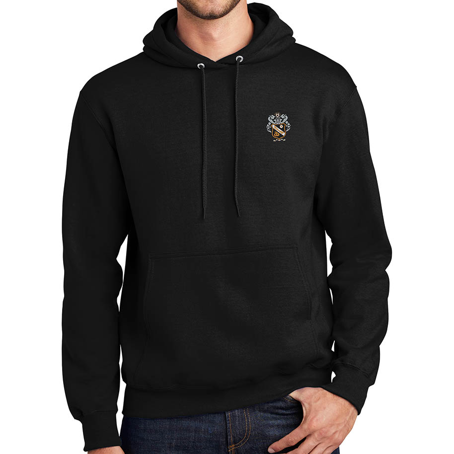 Sigma Nu Crested Sweatshirt (hooded)