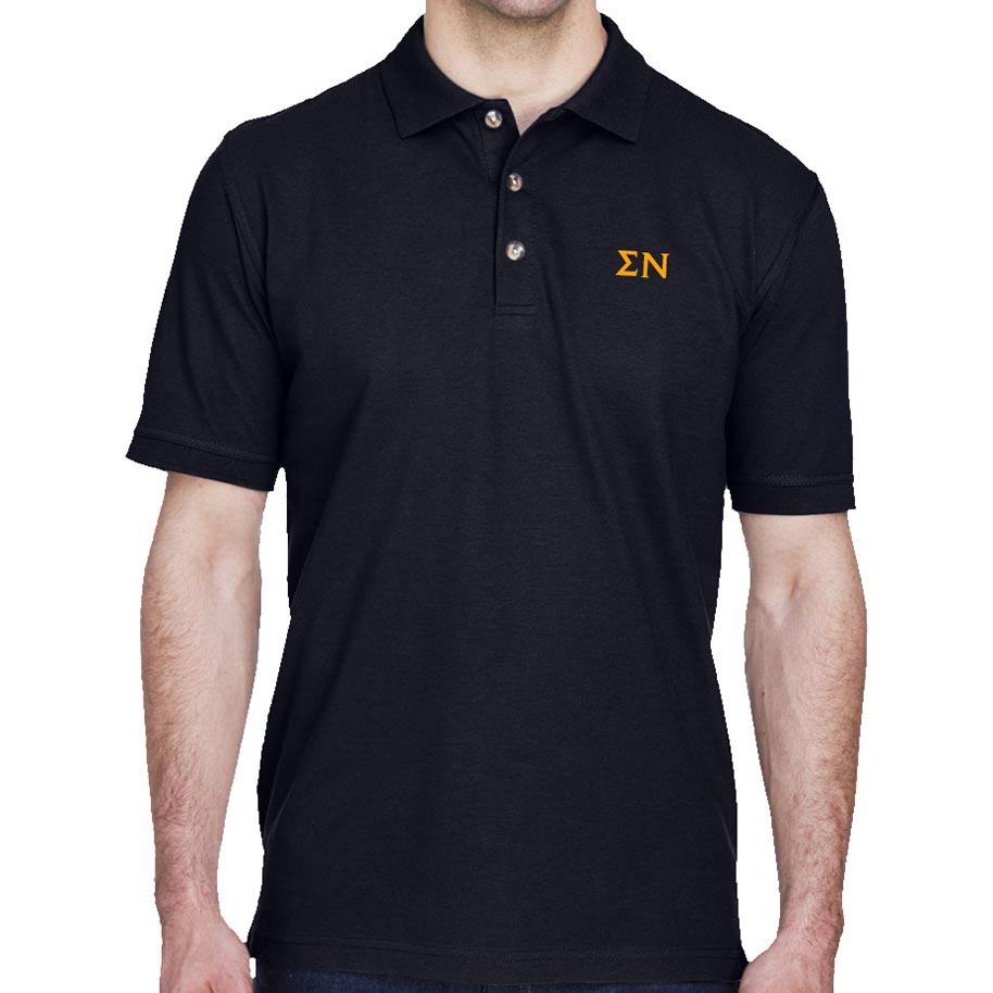 Sigma Nu Lettered Polo Shirt