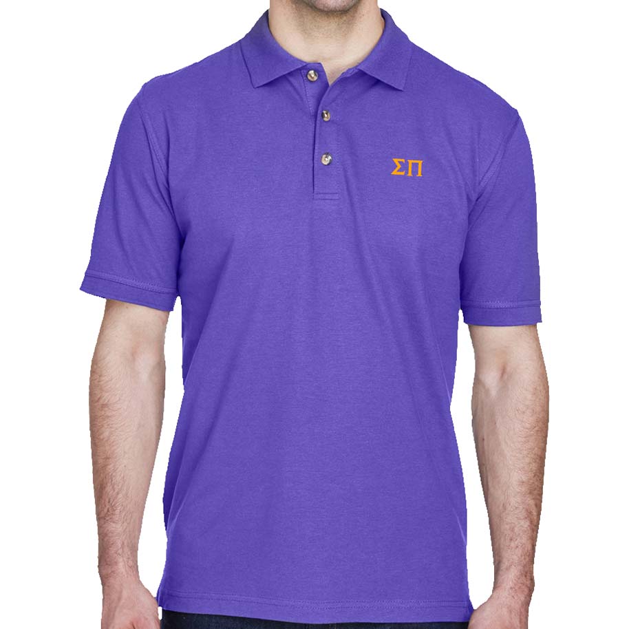 Sigma Pi Lettered Polo Shirt