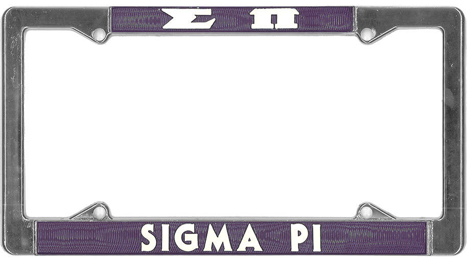 Sigma Pi License Plate Frame