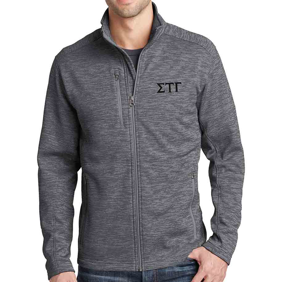 Sigma Tau Gamma Digi Stripe Polyester Fleece Jacket