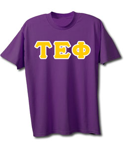 Tau Epsilon Phi Lettered T-Shirt (short sleeve)