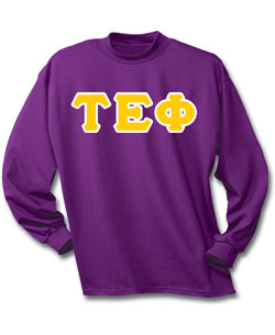 Tau Epsilon Phi Lettered T-Shirt (long sleeve)