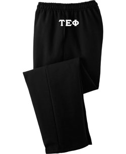 Tau Epsilon Phi Lettered Sweatpants (open bottom)