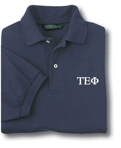 Tau Epsilon Phi Lettered Polo Shirt