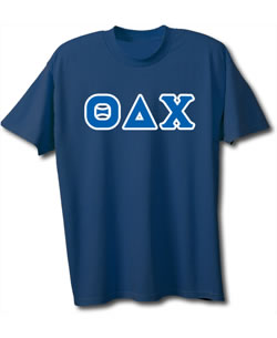 Theta Delta Chi Lettered T-Shirt (short sleeve)