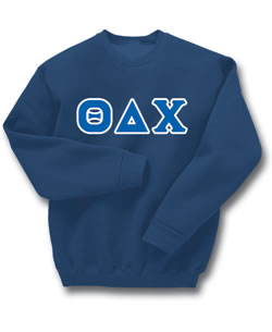 Theta Delta Chi Lettered Sweatshirt (crew neck)