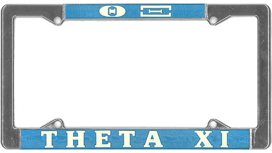 Theta Xi License Plate Frame