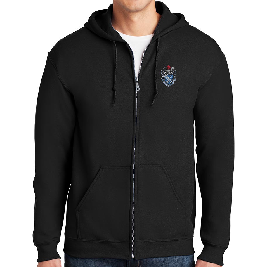 Theta Xi Crested Full-Zip Hoodie