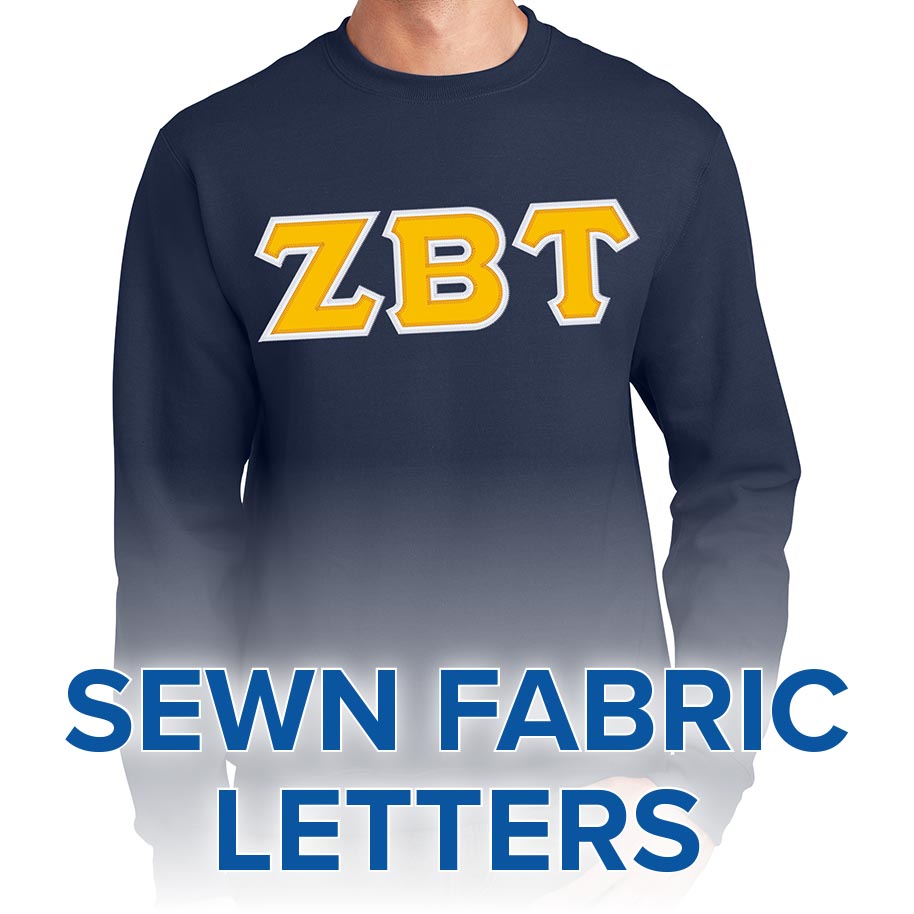 Zeta Beta Tau Lettered Sweatshirt (crew neck)