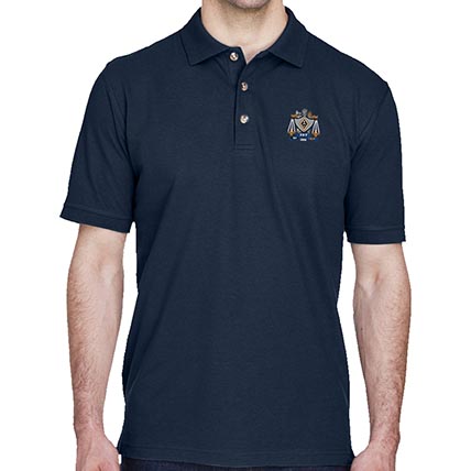 Zeta Beta Tau Crested Polo Shirt