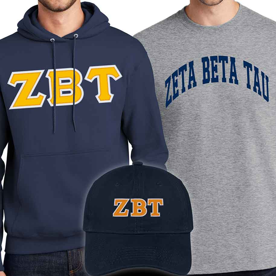 Zeta Beta Tau Hood, Tee, Hat Package