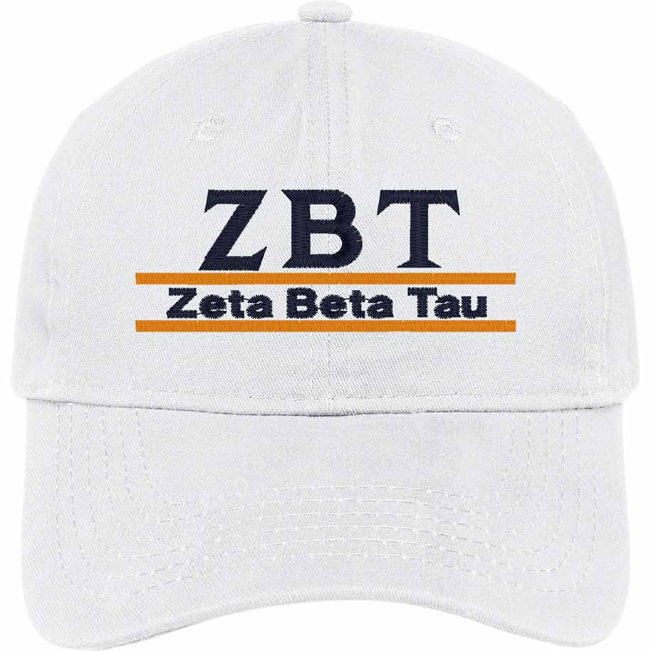 Zeta Beta Tau Two Line Hat