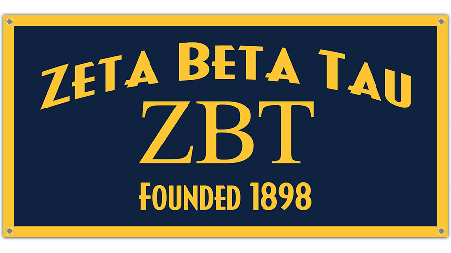 Zeta Beta Tau Felt Banner