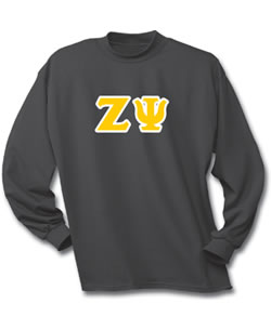 Zeta Psi Lettered T-Shirt (long sleeve)