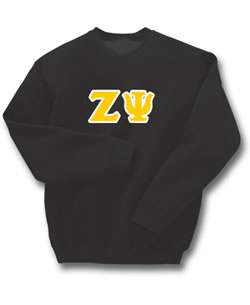Zeta Psi Lettered Sweatshirt (crew neck)