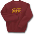 Theta Tau Lettered Sweatshirt (crew neck)