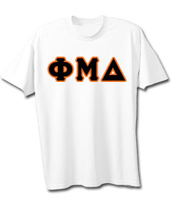 Phi Mu Delta Lettered T-Shirt (short sleeve)